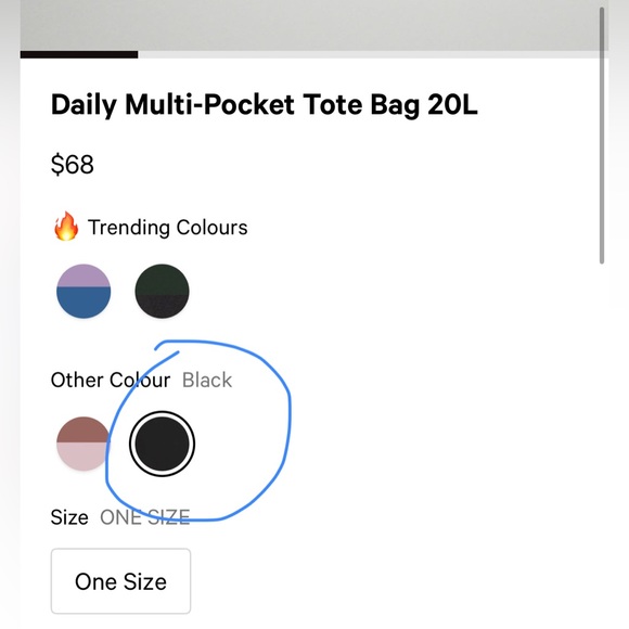 Lululemon Daily Multi-Pocket Tote Bag 20L Black - Picture 8 of 9